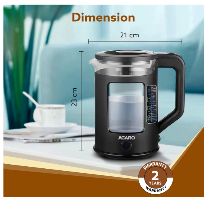 AGARO Galaxy Electric Kettle with Keep Warm Function