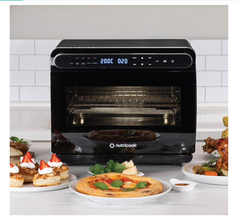 Nutricook Steami X steam and air fryer oven with large interior space
