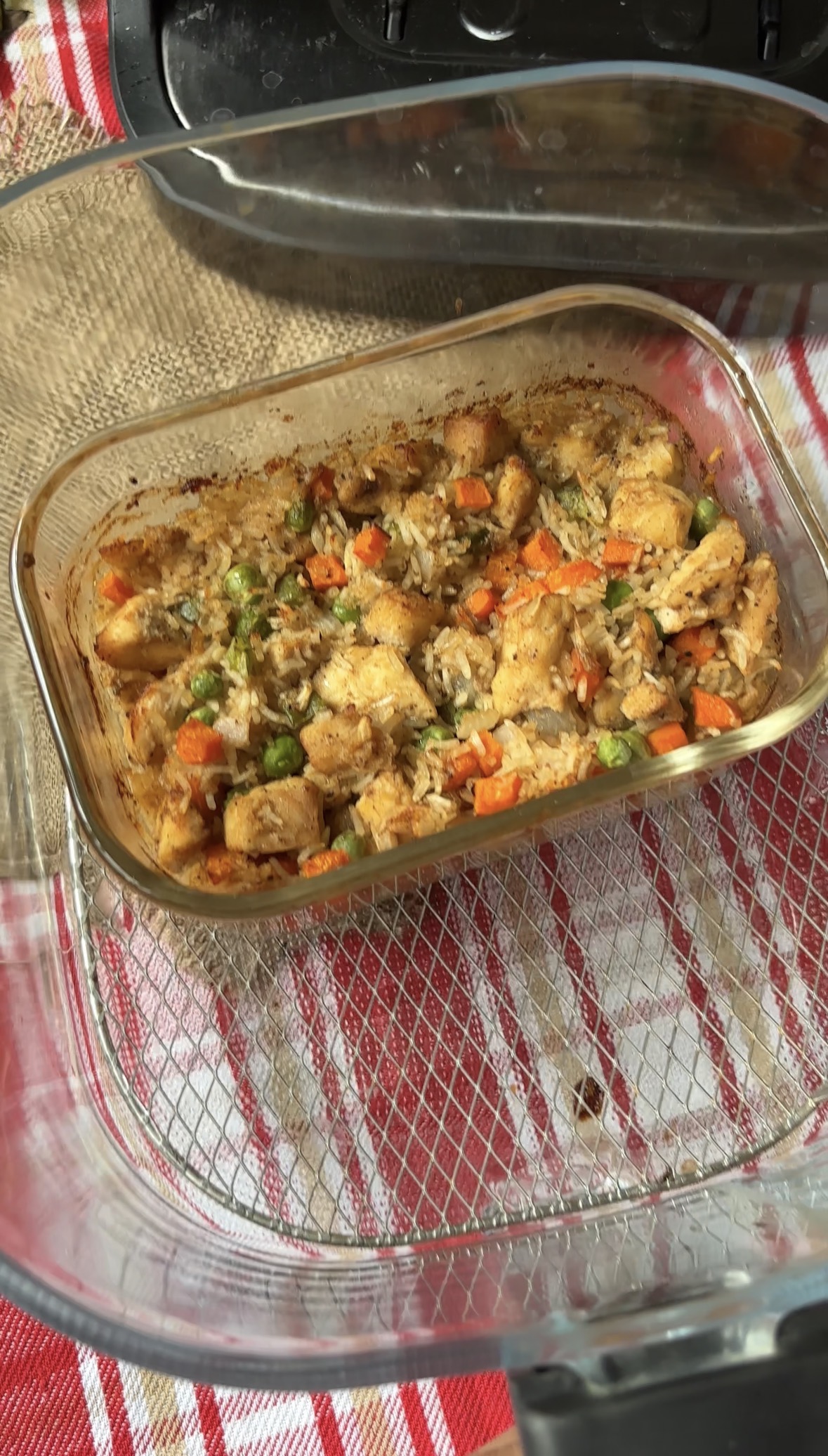 easy air fryer fried rice recipe